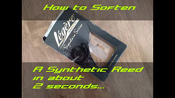 How to Soften a Legere Reed Thats Too Hard - Chris Godber