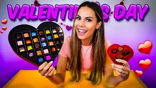 $1 vs $100 VALENTINE CHOCOLATE BOXES *so nasty*