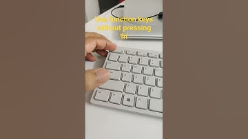 How to use function keys without pressing the fn key