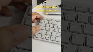 How to use function keys without pressing the fn key