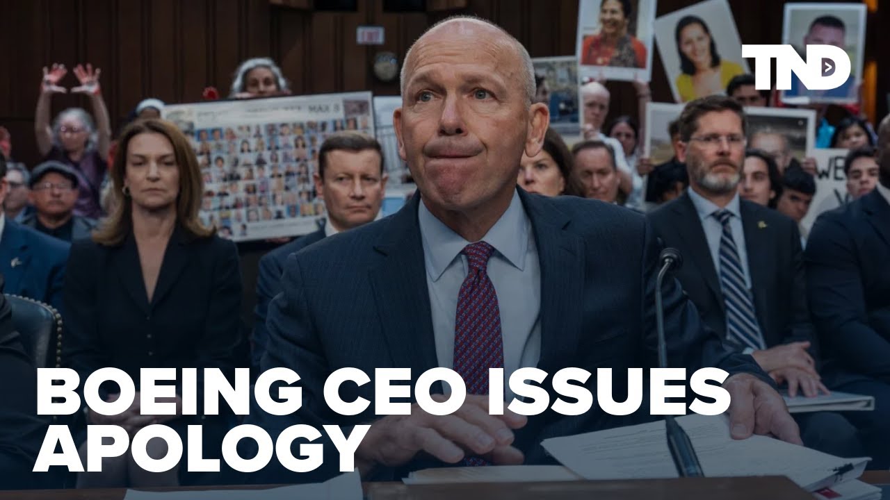 Boeing CEO apologizes to relatives of 737 Max crash victims, gets ...