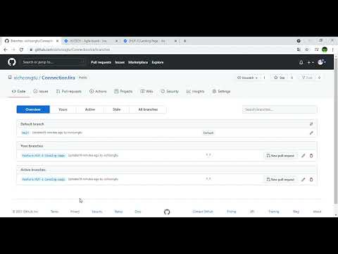 23. Tạo 1 branch trên jira và xem kết quả trên github
