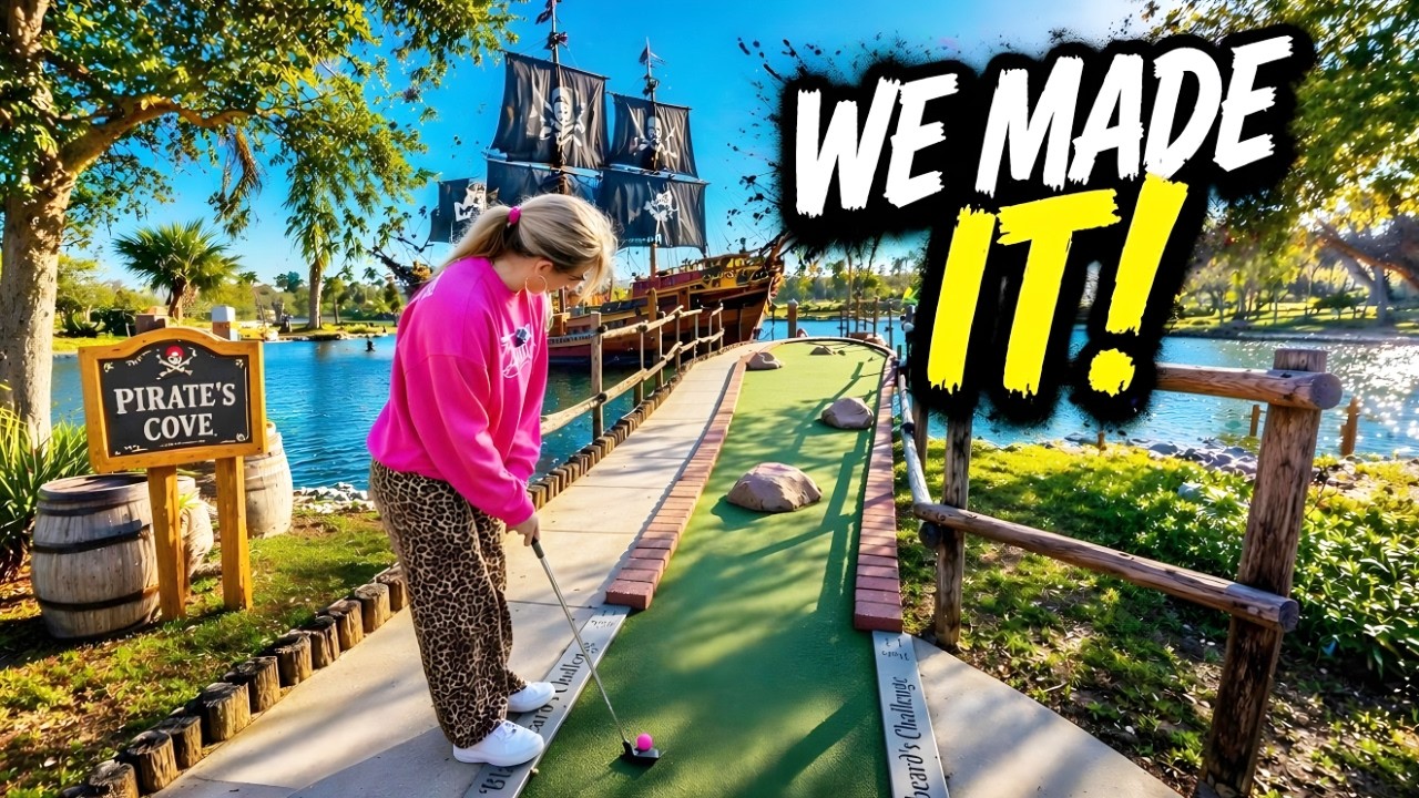 We've NEVER MADE This Hole In One Before! - CRAZY Mega Mini Golf Match!