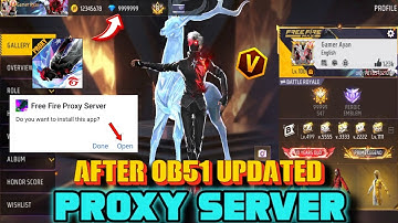 OB51 PROXY SERVER HOW TO DOWNLOAD | GAMEPLAY PROXY SERVER | VIP FFKIPAS BETA PROXY SERVER