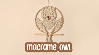 How to knit an macrame owl