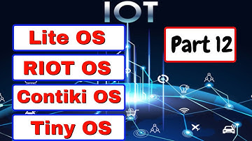 Lite OS | RIOT OS | Contiki OS | Tiny OS | part 12 | IoT Tutorial for beginners