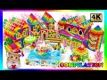 ASMR Video | Build Royal Palace With Double Rainbow Slide And Make A Beautiful Spring Fair