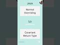 Covariant Return Type vs Normal Overriding in Java with Example | Pratiksha Jain