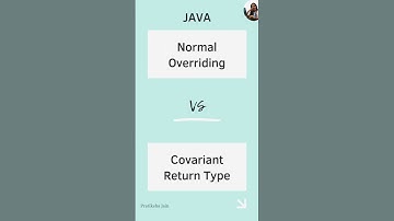 Covariant Return Type vs Normal Overriding in Java with Example | Pratiksha Jain