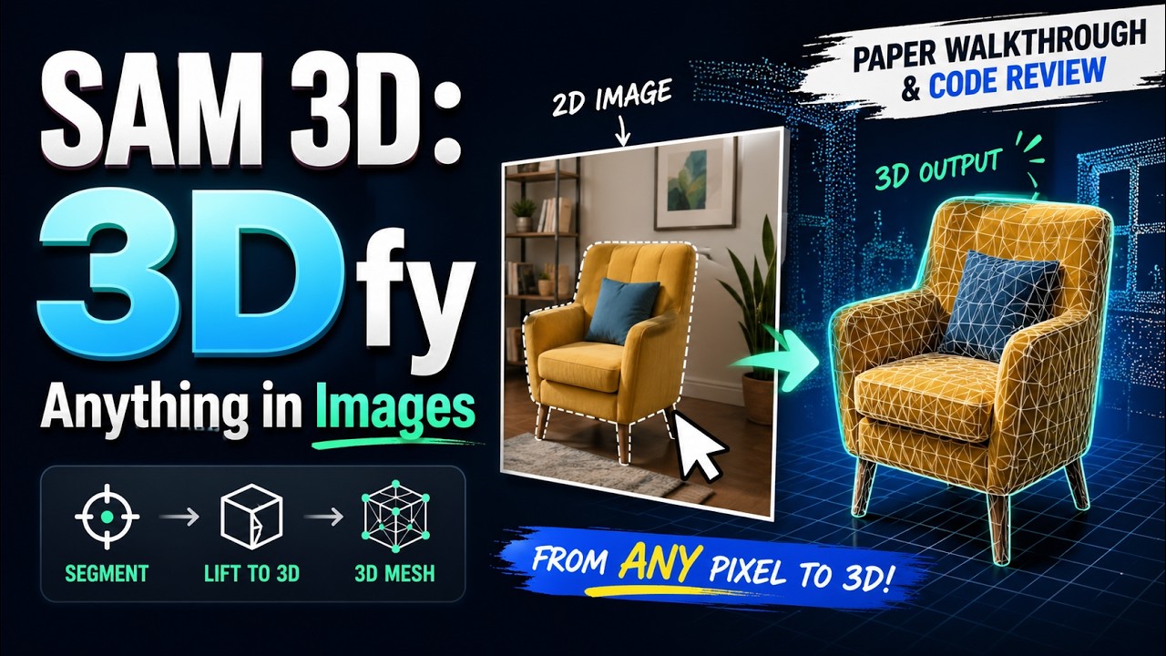 SAM 3D: Inside the Code That Turns Images into 3D Meshes - YouTube