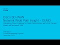 Cisco SD-WAN Network Wide Path Insight - Validating Cloud onRamp for SaaS Optimization