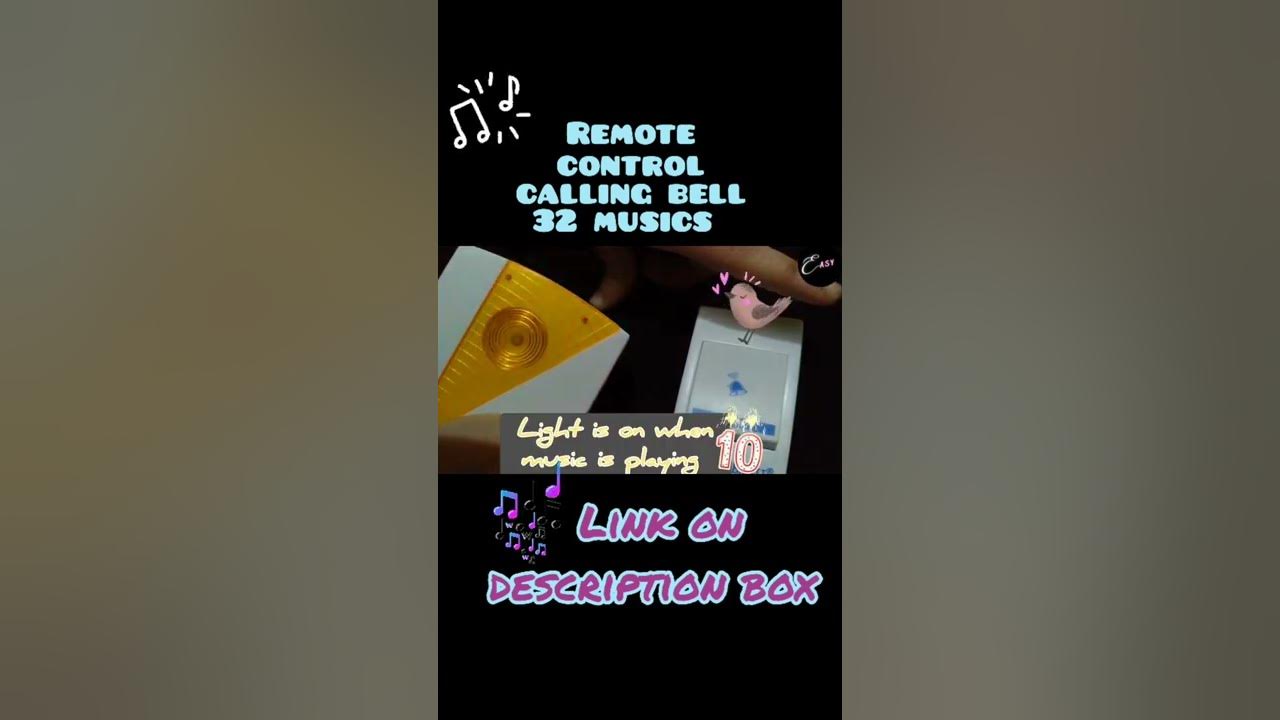 #shorts  Musics of Remote Control DoorBell #review #doorbell #callingbell #music #melody  #easy