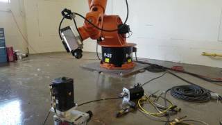 Kuka KR150 Milling Robot w/ 7th Axis Test