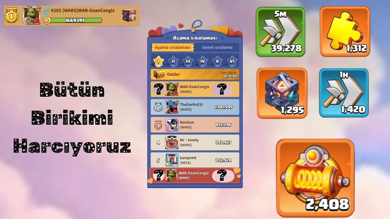 Bütün Birikimi Harcadım - Kale 7 Yaptım Ne Kadar Güç Ekledi? (Part 1) - Dark War Survival