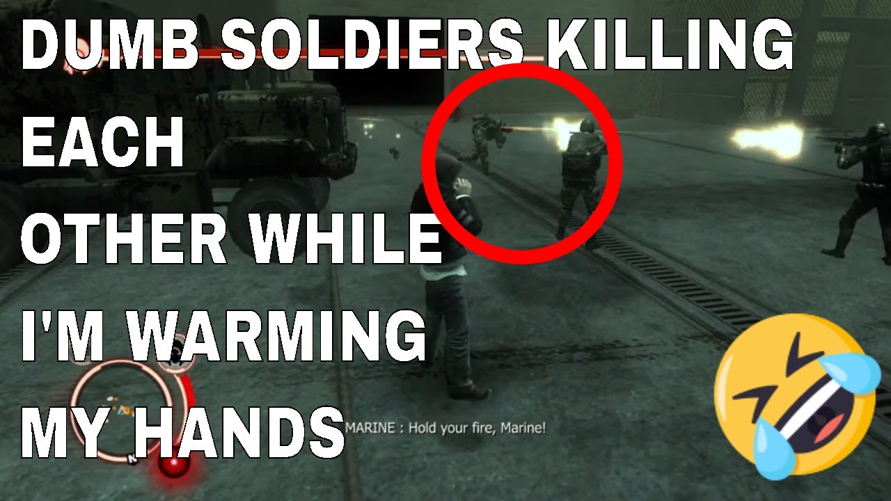 Prototype free roam CHEAT MODE#2: Playing Hide and Seek with stupid Soldiers