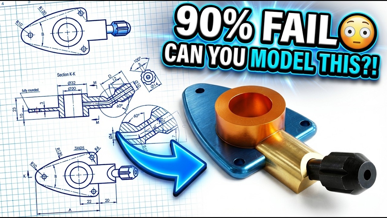 Сможете ли вы создать эту модель? Задание Fusion 360 - Catics 3D01-02