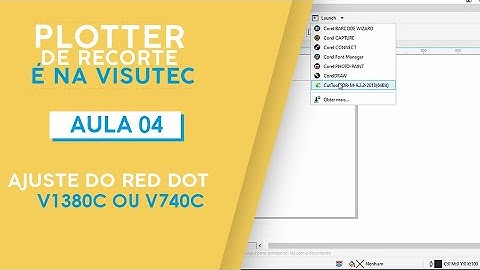 Visutec | Aula 04 | Ajuste do red dot da plotter de recorte