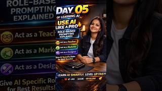 Day 05 of Learning AI | Use AI Like a Pro🔥| Role-Based Prompting Explained #technicaltwingtwing #yt