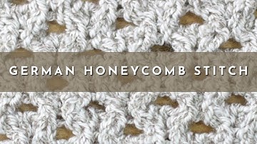 How to Knit the German Honeycomb Stitch | Knitting Stitch Pattern | English Style