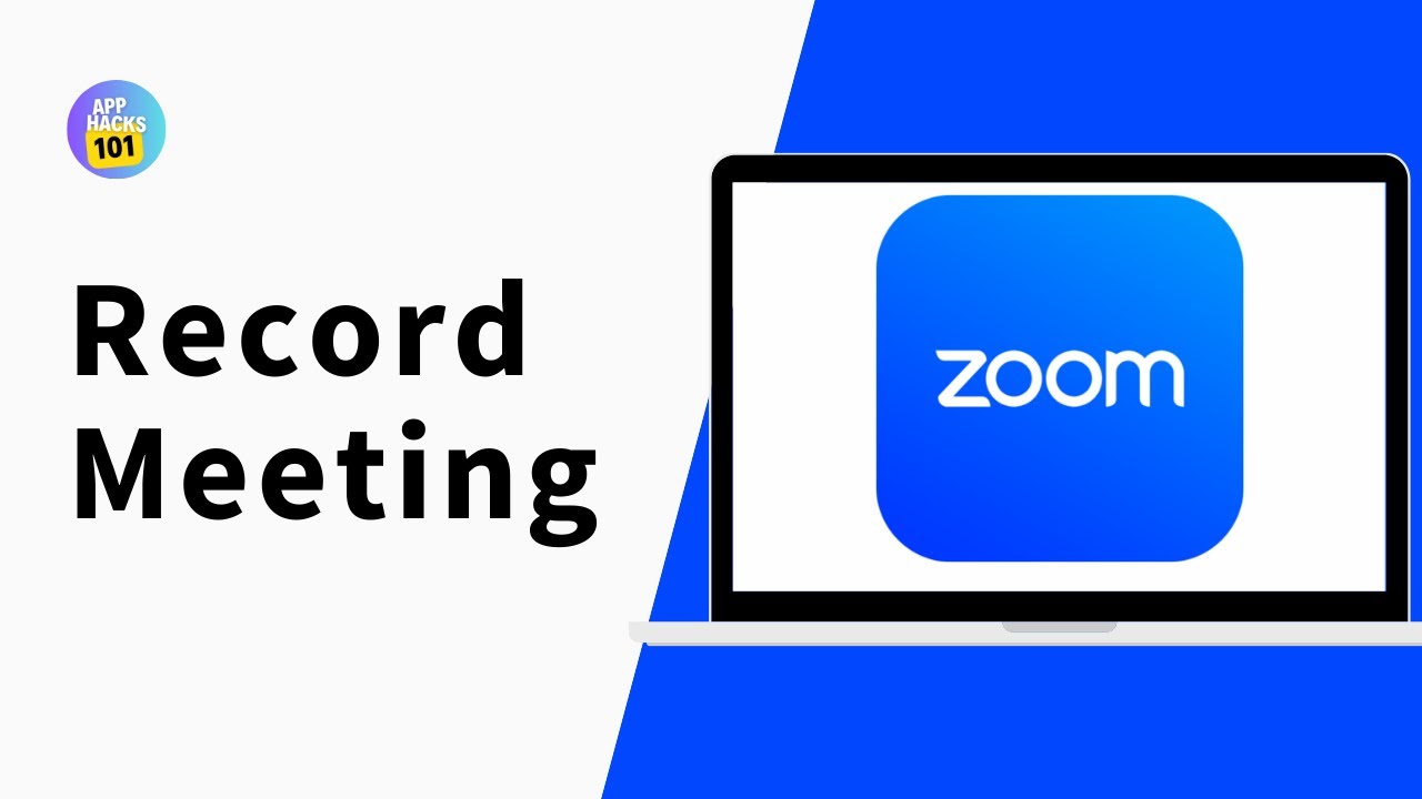How to Record Zoom Meeting on Laptop - YouTube