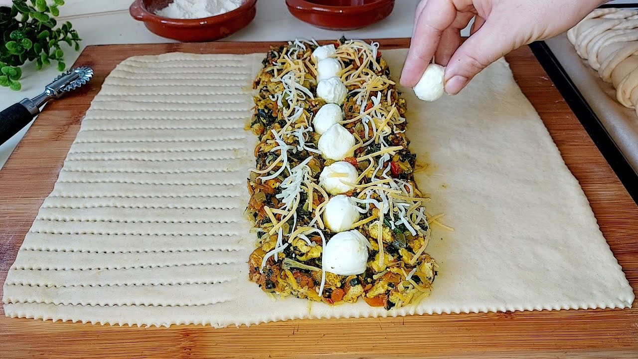 افكار لشهر رمضان❓ألذ واسرع فطائر بحشوة اكثر من روعة !! بعجين قطني ناجح سهل التحضير/فطائر ومعجنات2022