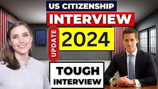 NEW! US Citizenship Interview (Actual Case) 2024 Questions & Answers Practice | N-400 Naturalization