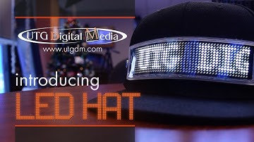 Digital LED Hat with custom text