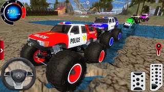 Monster Truck Impossible Off-Road Racing 3D- Extreme Police 🚔 Car Simulator Gameplay #2 Offroad Game screenshot 2
