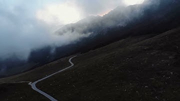 Lightning strike captured by a drone