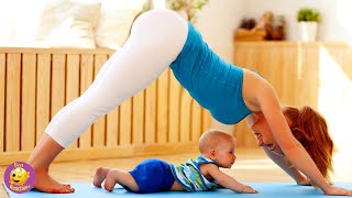 Stretch Out The Day With Mommy - 😂  Best Reactions Ever - Crazy Videos