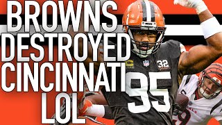 BROWNS EMBARRASSED THE BENGALS LOL EXPOSED JOE BURROW