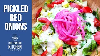 Pickled Red Onions! Tangy, Zesty, Vegan &amp; Gluten-Free