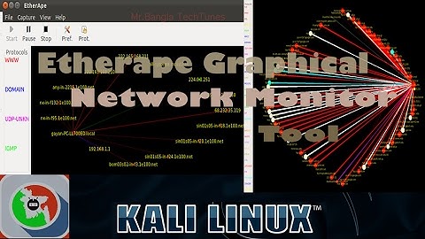 Etherape graphical network monitor install Kali linux Tool