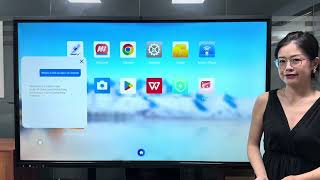 Interactive flat panel with Ai feature Profile