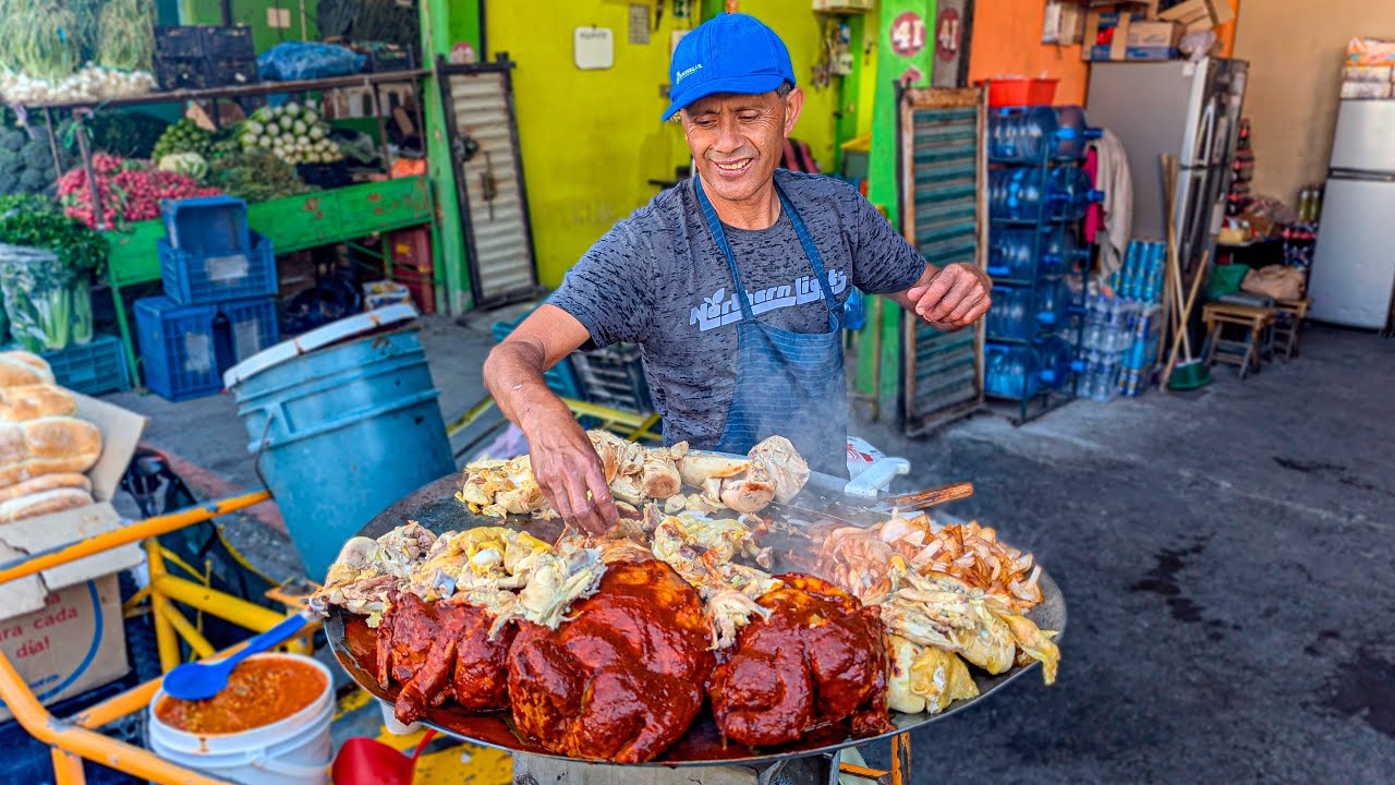 El Chino de Abastos y su Famoso POLLO ADOBADO ¿El más SABROSO de México?