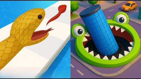 Snake Run Vs Hole.io Max All Levels Gameplay Android,iOS NEW UPDATE