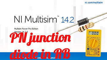 How to design a P-N junction diode in Reverse bias condition by using a Multisim..