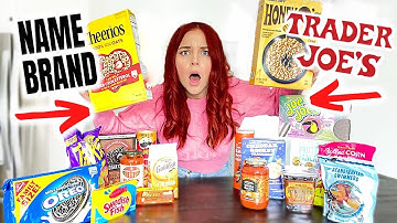 Trader Joes VS Name Brand DUPES