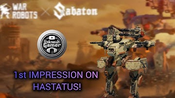 New Robot Hastatus | War Robots | Test Server Gameplay! 