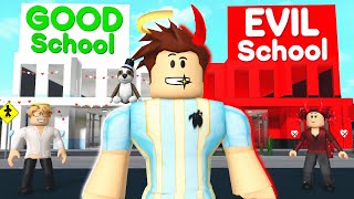 GOOD Vs EVIL School.. (Roblox)