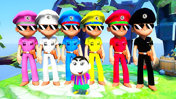 Colorful Little Singham Playing Hide and Seek With Shinchan | Little Singham Shinchan Gameplay