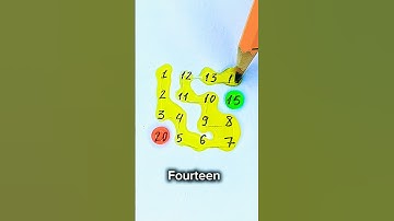 Draw a starlight line with numbers 1 to 20 #drawing #line #maths #quiz #shorts