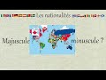 Les nationalités : avec ou sans majuscule ? (réponse en 1 minute)