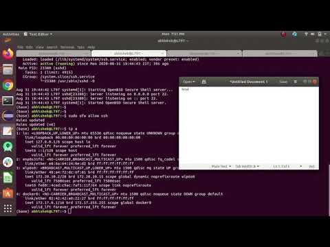 How to Enable SSH in ubuntu 18.04 LTS  / Ubuntu 20.04 with openssh-server