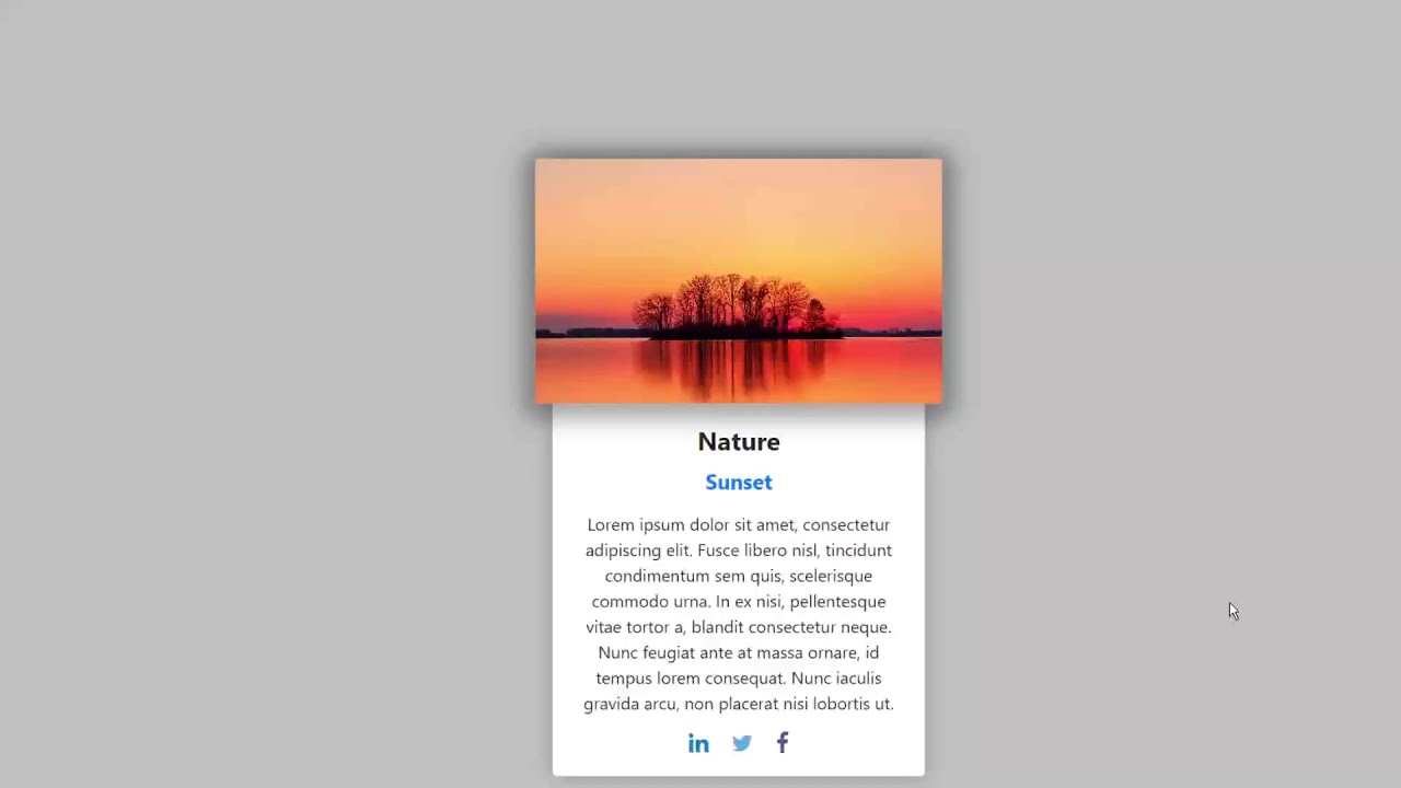 Simple Bootstrap Card Design using HTML and CSS - YouTube