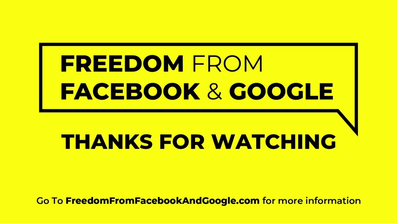 Freedom from Facebook and Google: Tell Biden and Congress to Break Up Big Tech