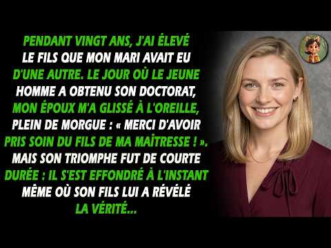 J'ai élevé le 'fils' de mon mari pendant 20 ans. Lors de sa remise des diplômes, il a dit : « merci