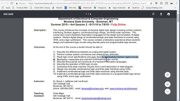 EELE 261 - Course Overview (Summer 2018)