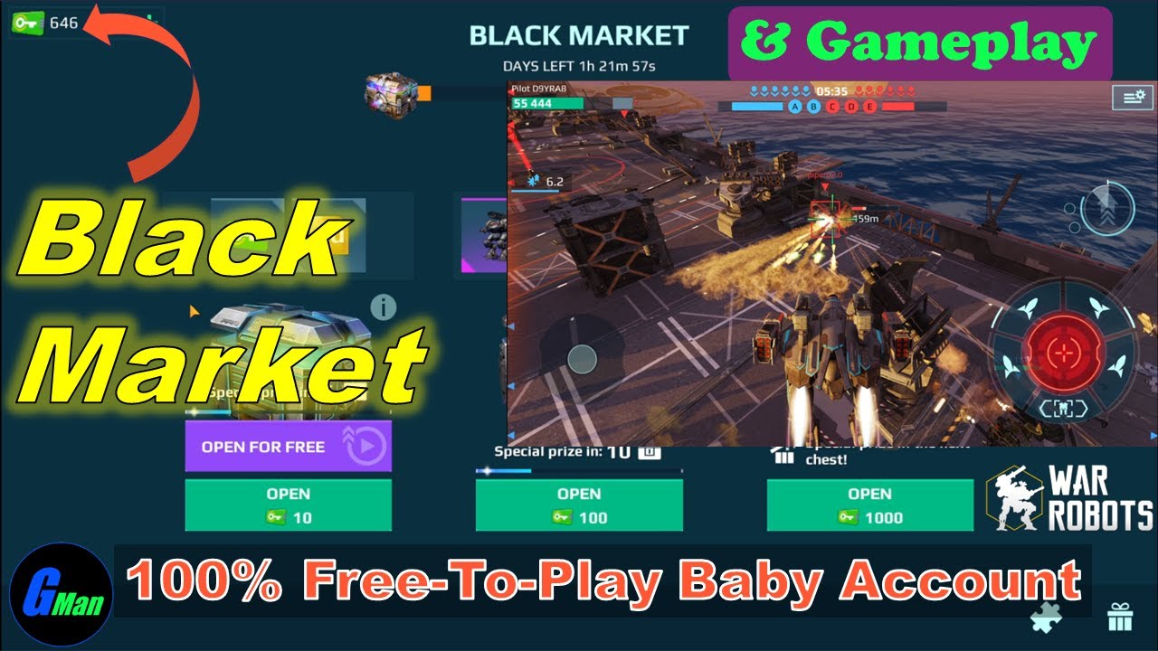 Baby Account Black Market & Gameplay | WR - War Robots