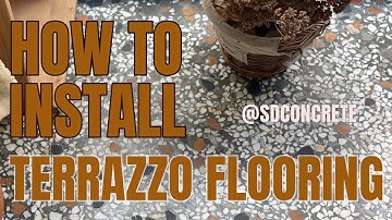 How to make terrazzo floors - 3 Phases. 1. Floor prep and divider layout, 2. pouring, 3. polishing